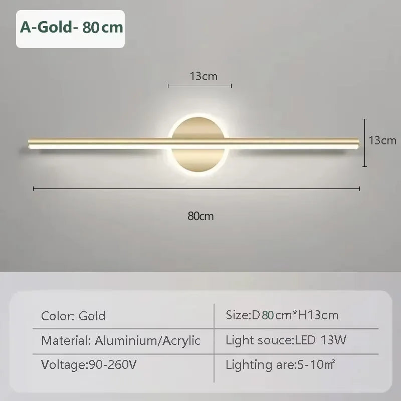 Long Strip LED Mirror Wall Light