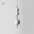 White Glass Bead Ball Chandelier