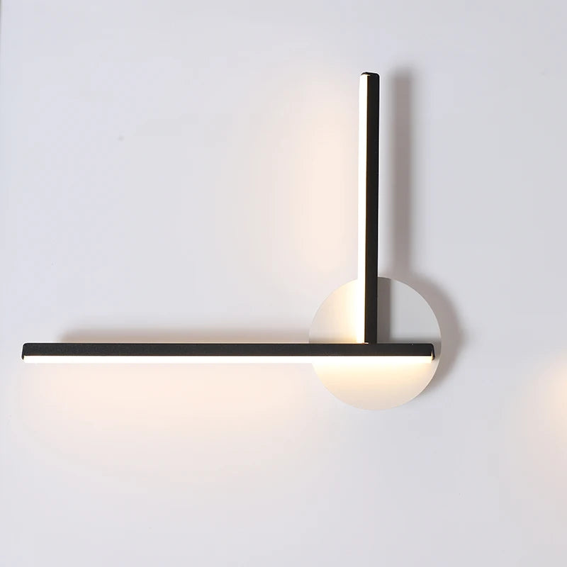Black Geometric LED Wall Sconce