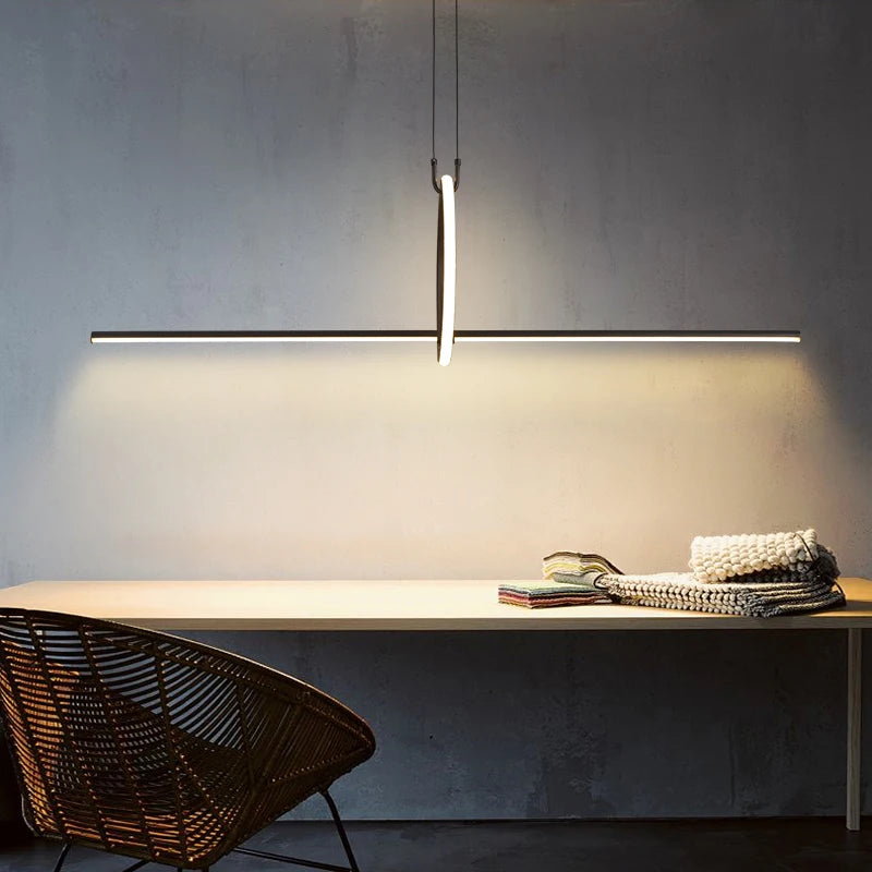Minimalist Linear LED Chandelier