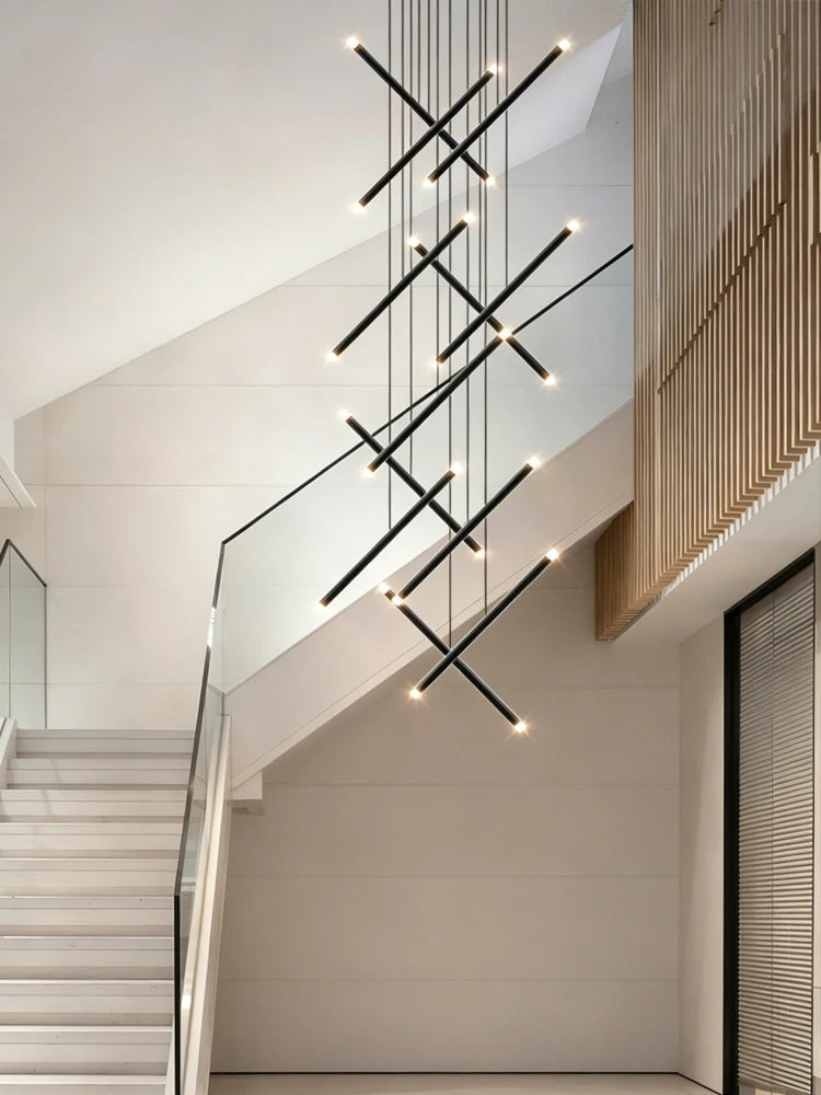 Staggered Linear LED Chandelier