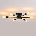 6-Light Sputnik Semi-Flush Ceiling Light