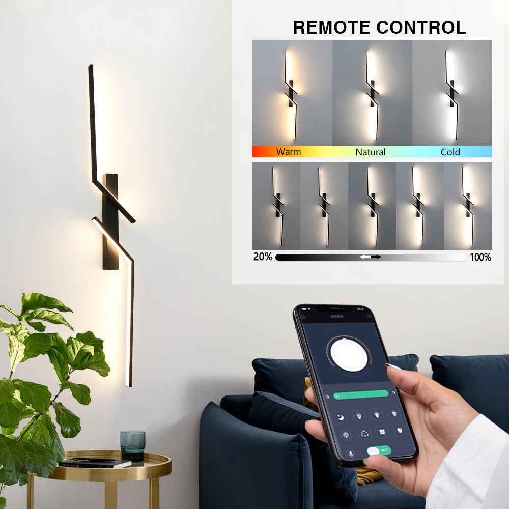 Linear LED Bedside Wall Light
