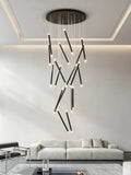 Staggered Linear LED Chandelier