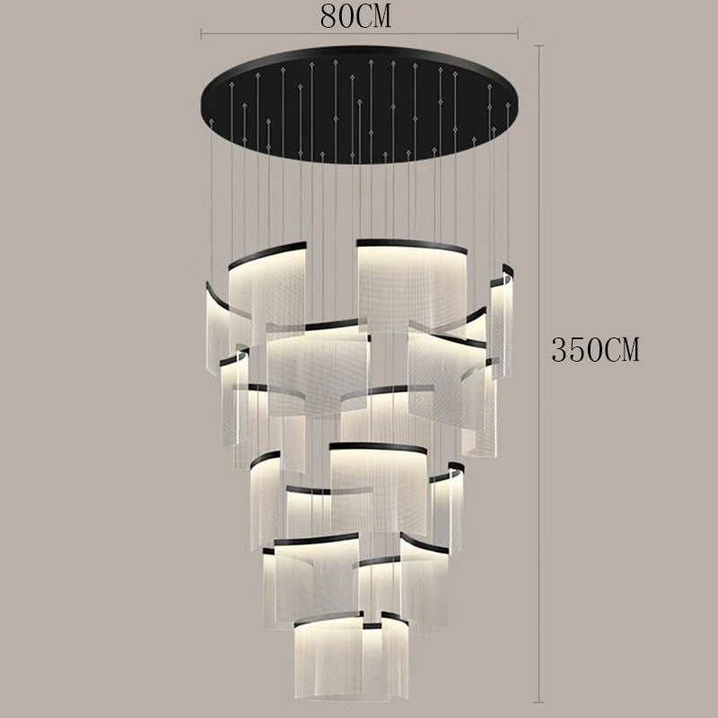 Multi-Head Acrylic LED Chandelier
