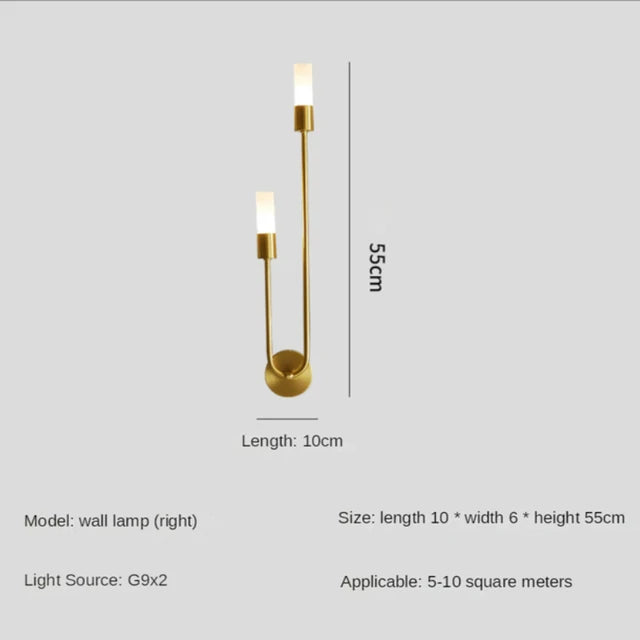 Retro Acrylic LED Wall Lamp