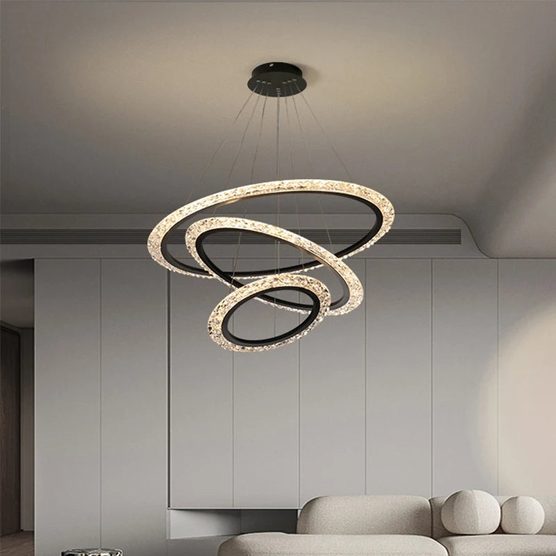 Multi-Ring LED Chandelier