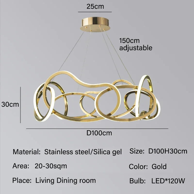 Circle LED Chandelier