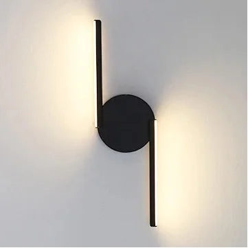 Black Geometric LED Wall Sconce