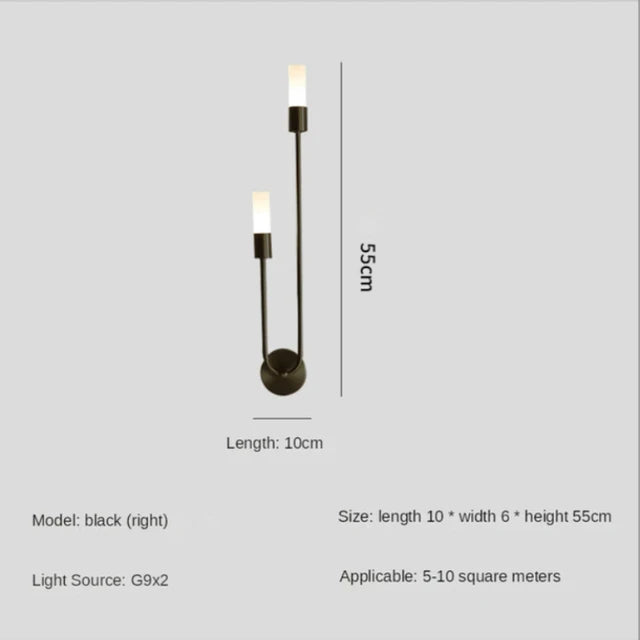 Retro Acrylic LED Wall Lamp
