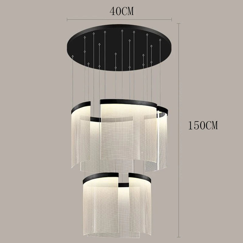 Multi-Head Acrylic LED Chandelier