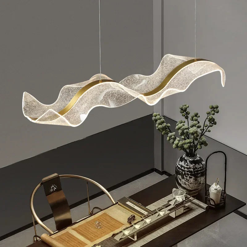 Acrylic Wave LED Pendant Light