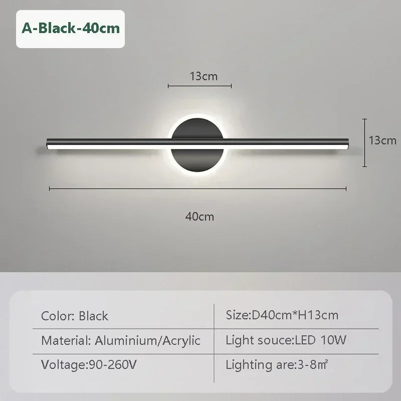 Long Strip LED Mirror Wall Light