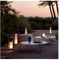 Art Deco Glass Garden Lamp
