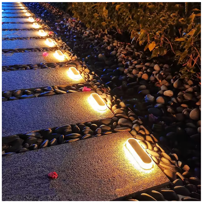 Solar LED Deck Lights, 4-Pack