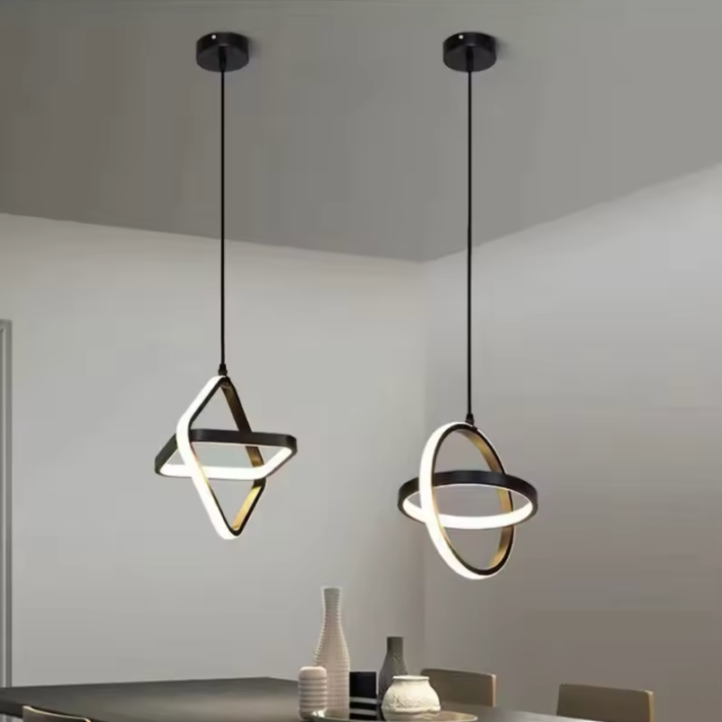Square Tri-Color LED Pendant Light