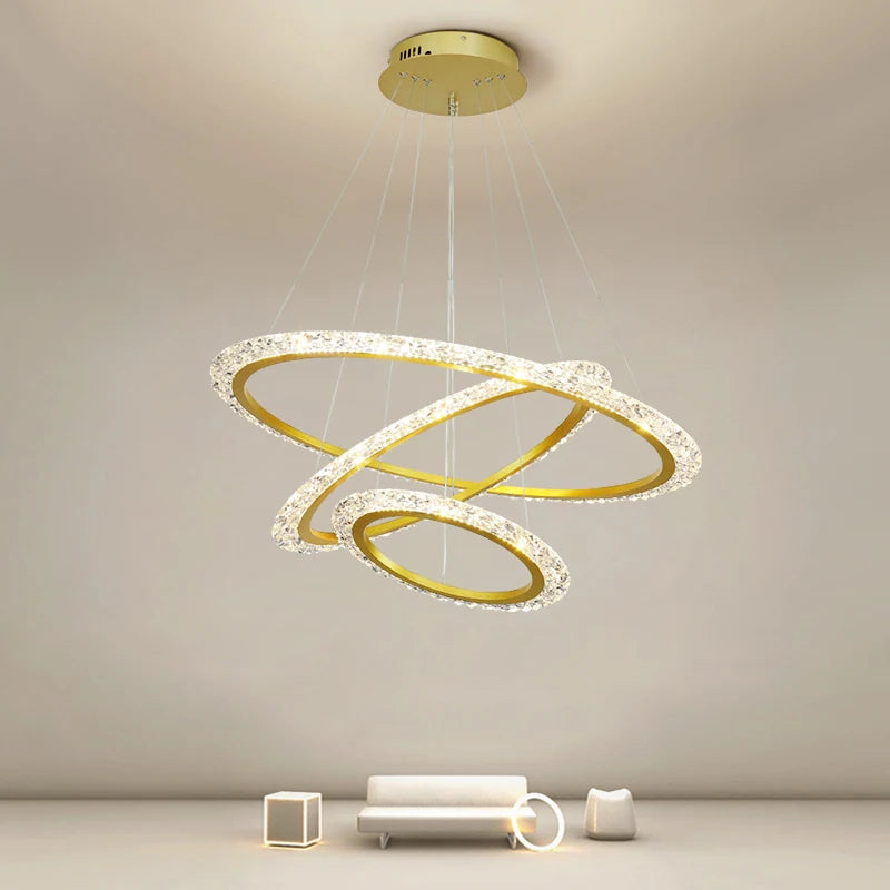 Multi-Ring LED Chandelier