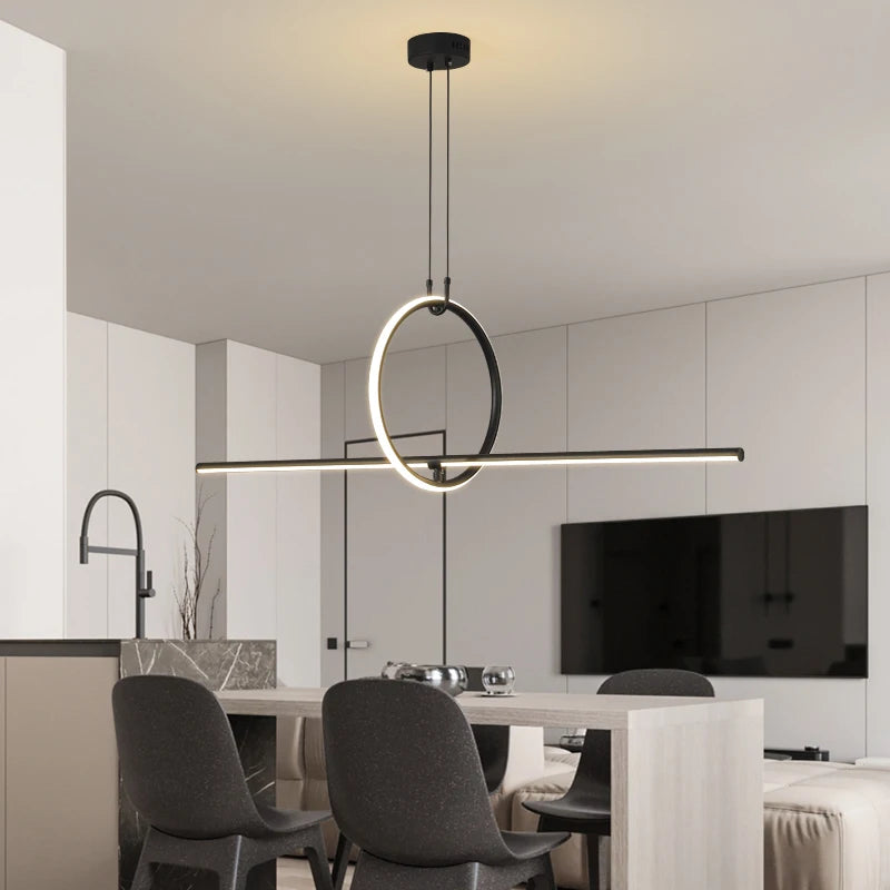 Minimalist Linear LED Chandelier