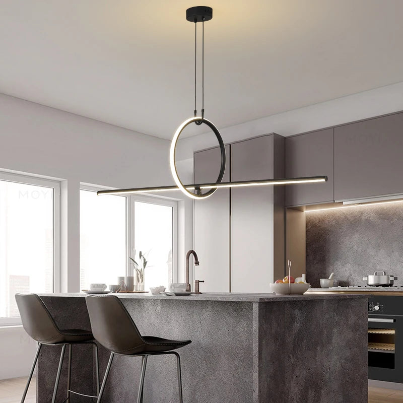 Minimalist Linear LED Chandelier
