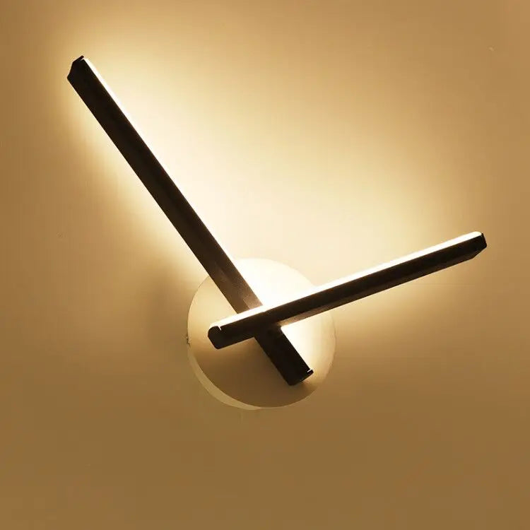 Black Geometric LED Wall Sconce