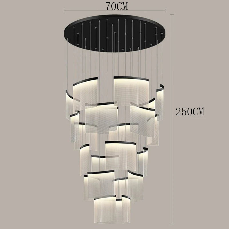 Multi-Head Acrylic LED Chandelier