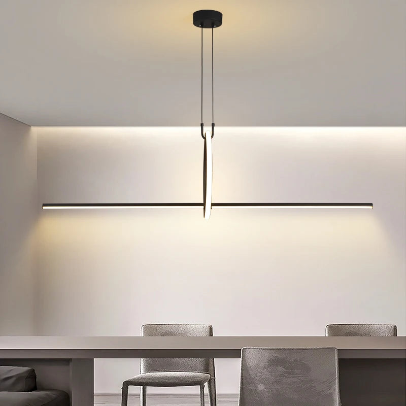 Minimalist Linear LED Chandelier