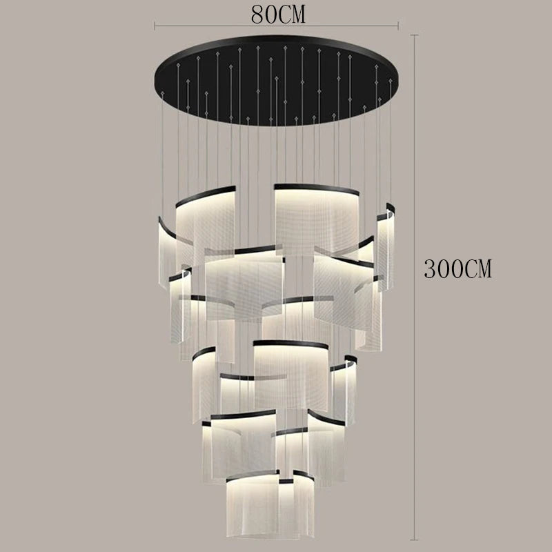Multi-Head Acrylic LED Chandelier