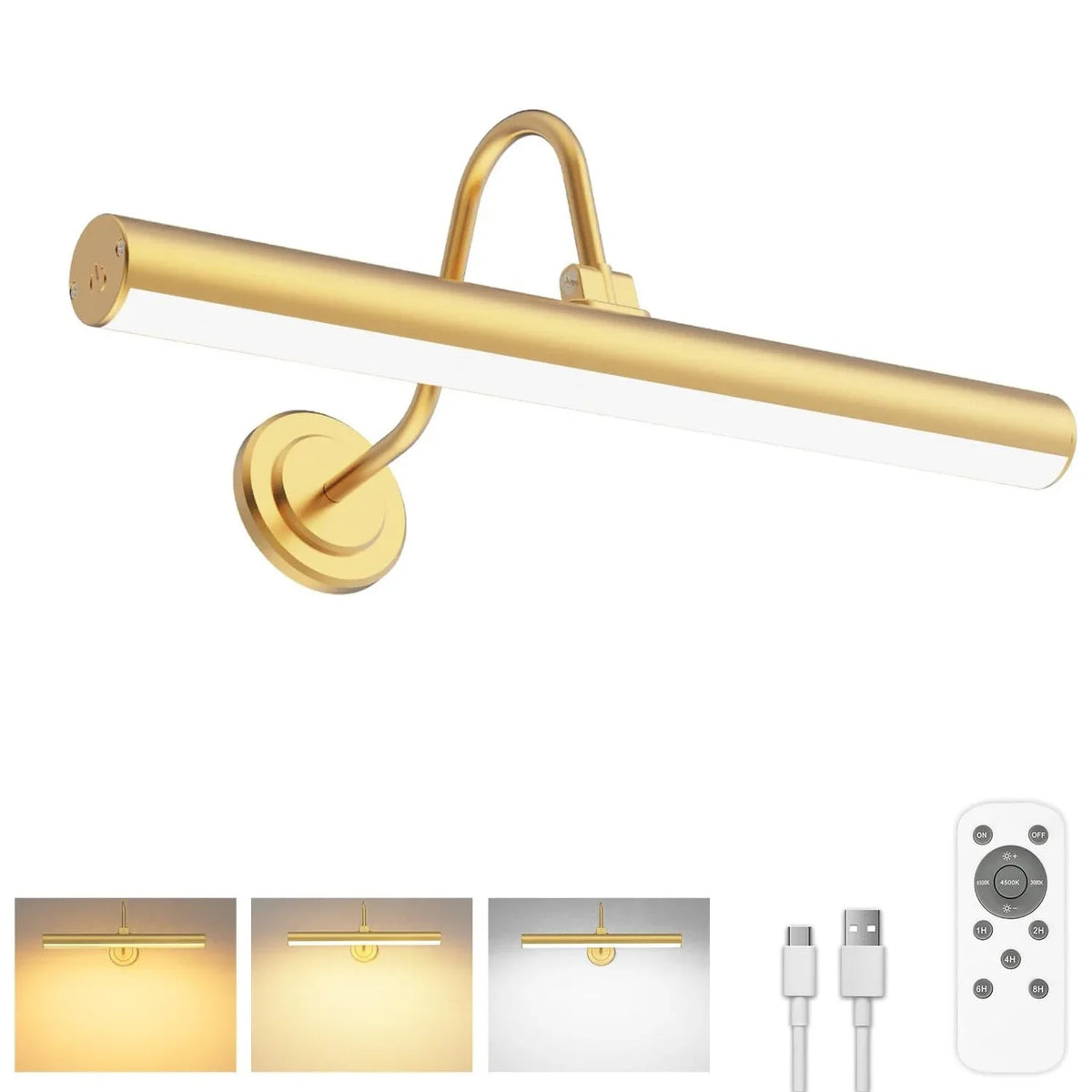33cm Vintage LED Mirror Wall Light
