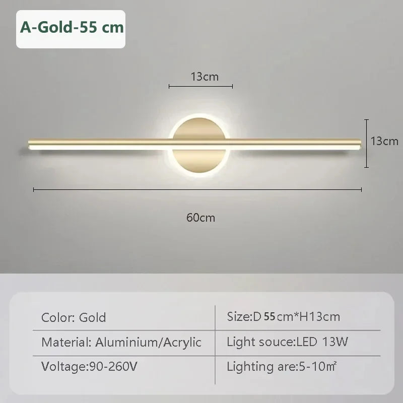 Long Strip LED Mirror Wall Light