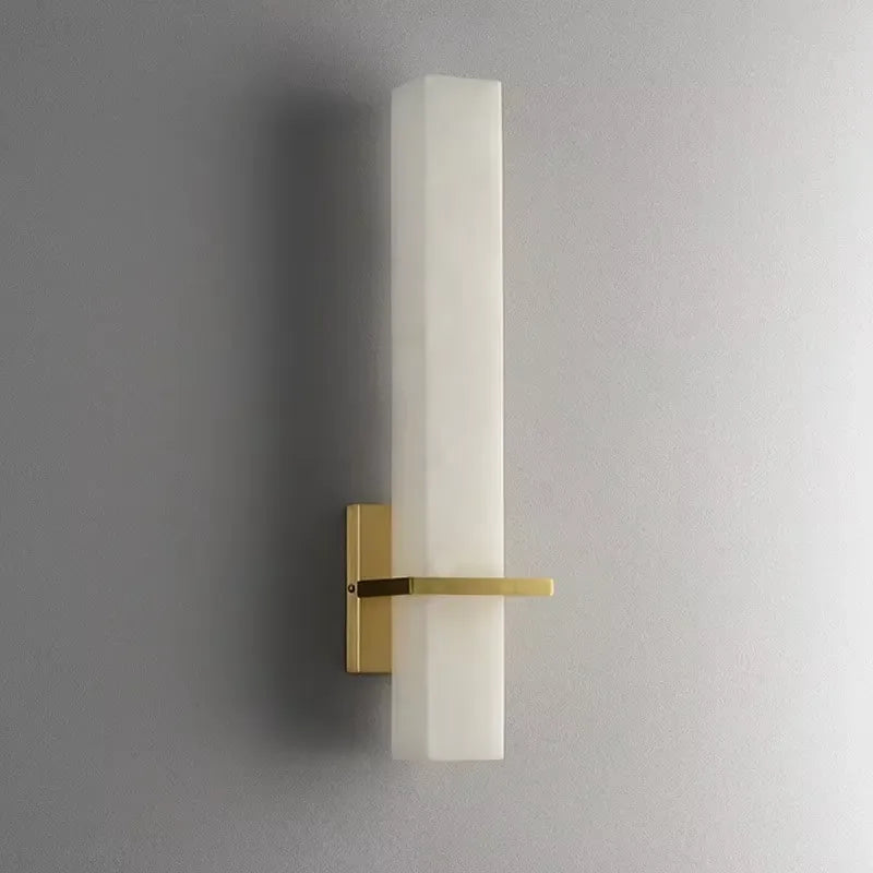 Stone and Copper LED Wall Lamp