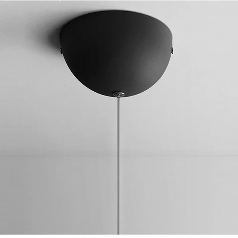 White Glass Bead Ball Chandelier