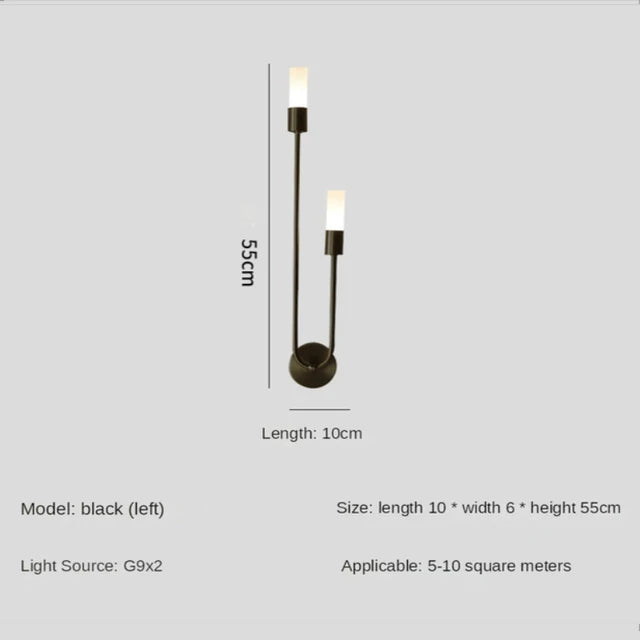 Retro Acrylic LED Wall Lamp